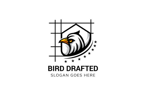 Eagle Drafted Contractor Logo Graphics