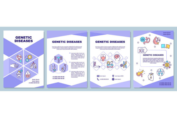 Genetic Diseases Brochure Template