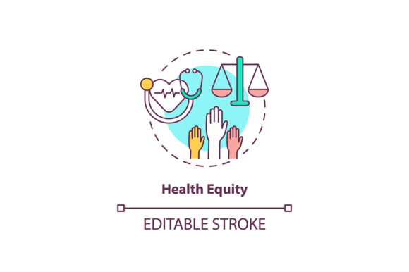 Health Equity Concept Icon: Graphics and Icons for Real Projects