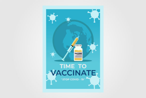 Injector and Vaccine Vintage Poster Graphics