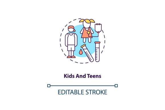 Kids and Teens Concept Icon