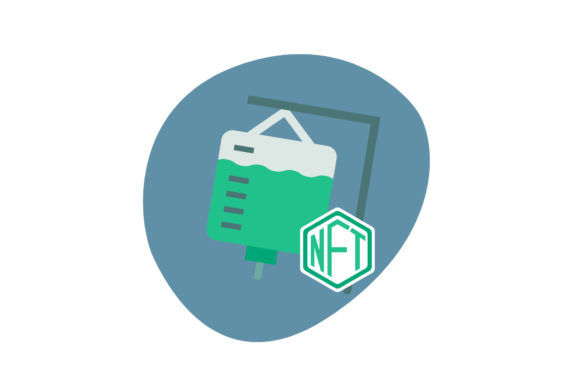 Medical NFT Infusion Icon Graphics