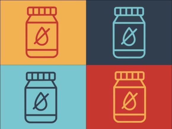 Medical Pills Jar Graphics and Logos