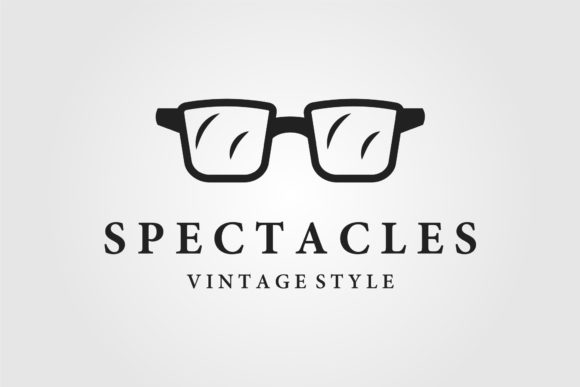 Minimalist Eyeglass Logo Graphics for Creative Projects