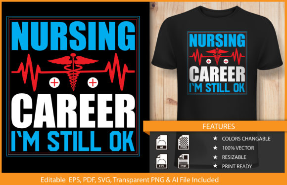 Nursing Career T-shirt Graphics and T-Shirt Designs