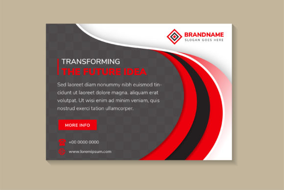 Transforming Future Idea Horizontal Flye: Graphics & Print Templates